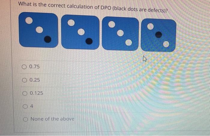 Solved What is the correct calculation of DPO (black dots | Chegg.com