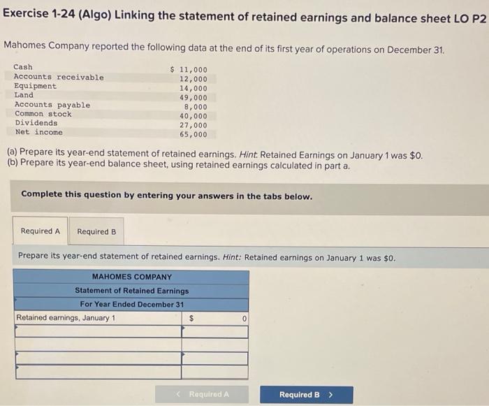 Solved Exercise 124 (Algo) Linking the statement of