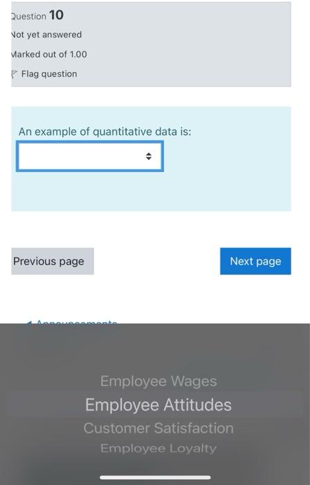 Solved Question 10 Not yet answered Marked out of 1.00 P | Chegg.com