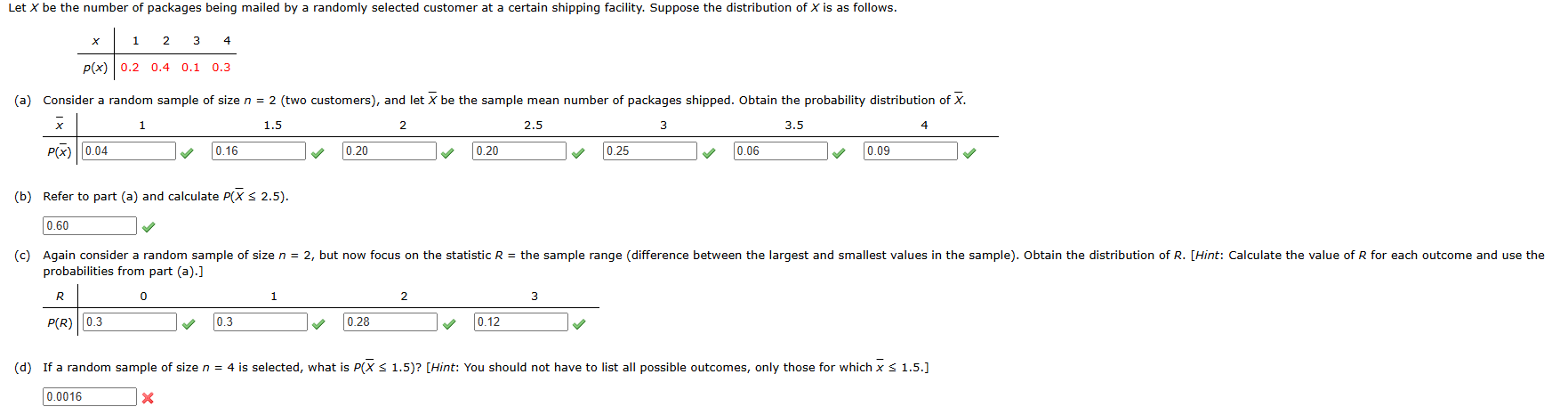 Solved I only need part (d) ﻿answered as everything else is | Chegg.com