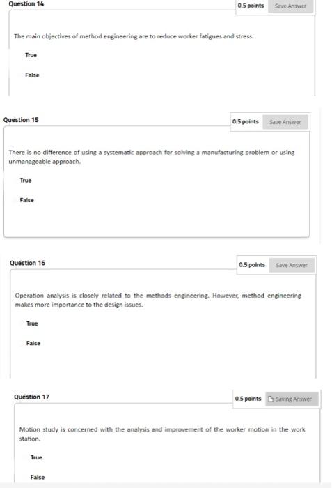 Solved Question 14 05 points Save Answer The main objectives | Chegg.com