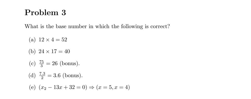 Solved What Is The Base Number In Which The Following Is | Chegg.com