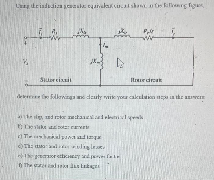 Solved A 2.3 MW, 690 V, 50 Hz squirrel cage induction | Chegg.com