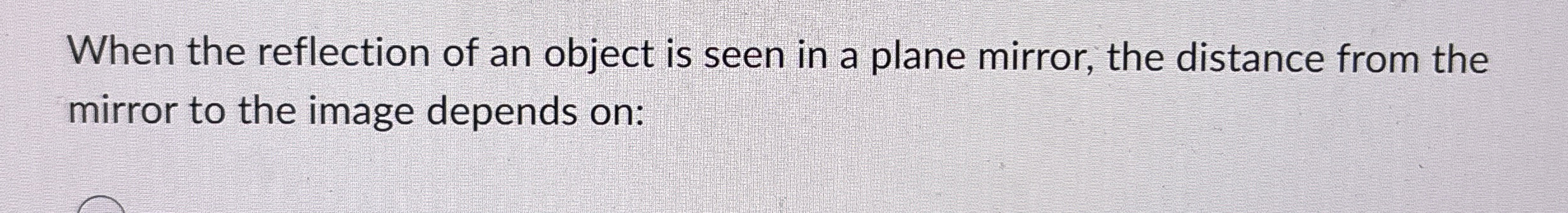 Solved When the reflection of an object is seen in a plane | Chegg.com
