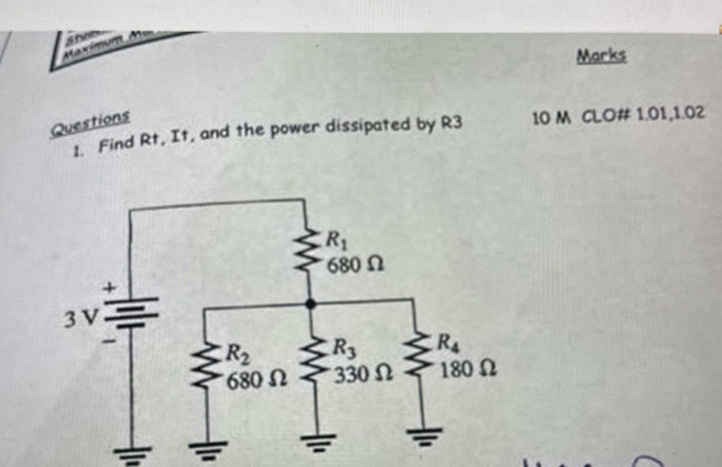 Solved QuestionsFind Rt, ﻿It, ﻿and the power dissipated by | Chegg.com