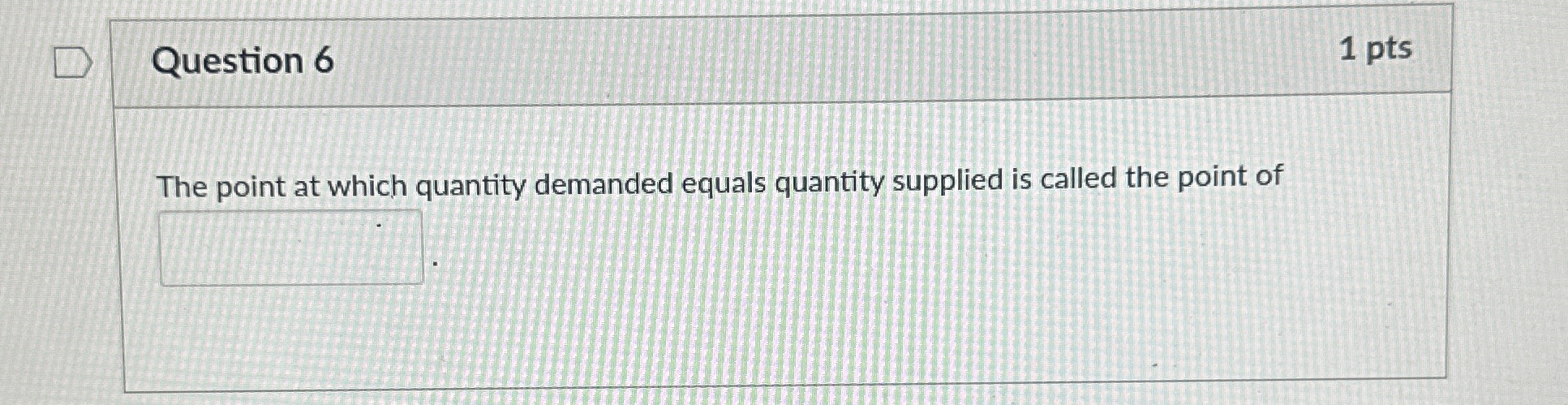 Solved Question 61 ﻿ptsThe point at which quantity demanded | Chegg.com