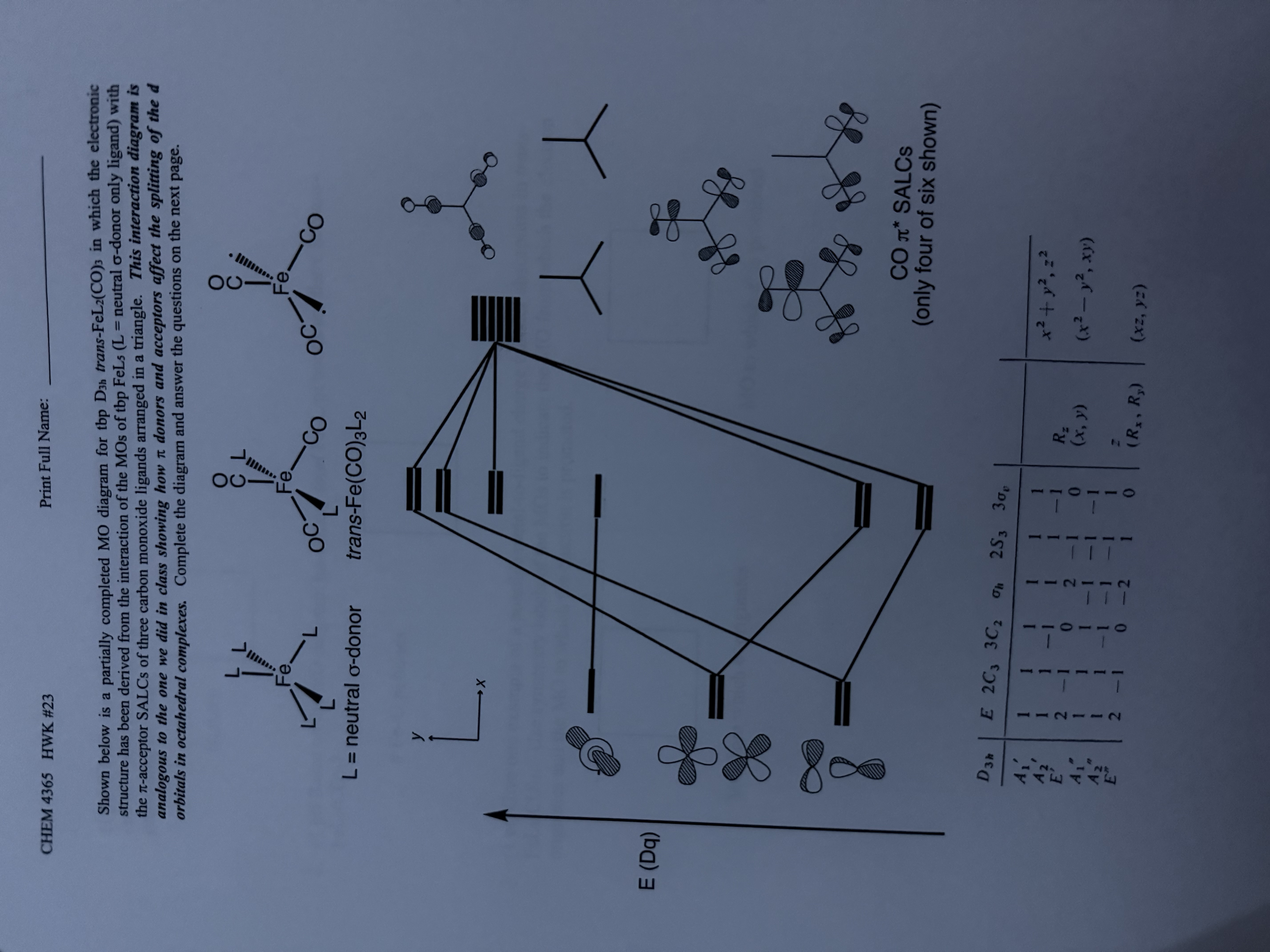 Solved by an EXPERT Shown below is ﻿a partially completed MO ﻿diagram ...