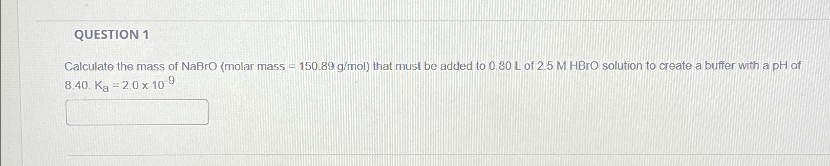 molar mass of nabro