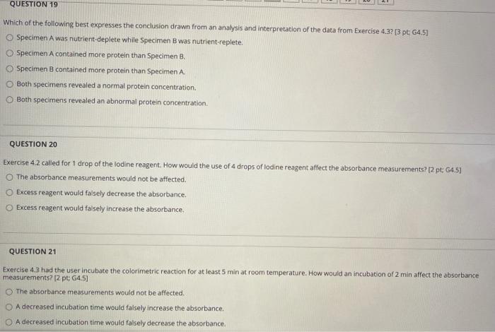 QUESTION 16 What was the calculated concentration of | Chegg.com