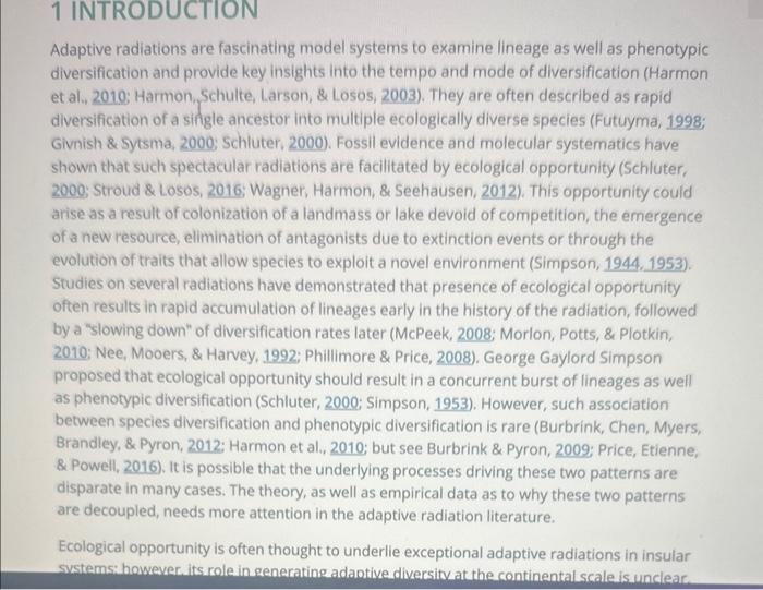 Adaptive radiations are fascinating model systems to examine lineage as well as phenotypic diversification and provide key in