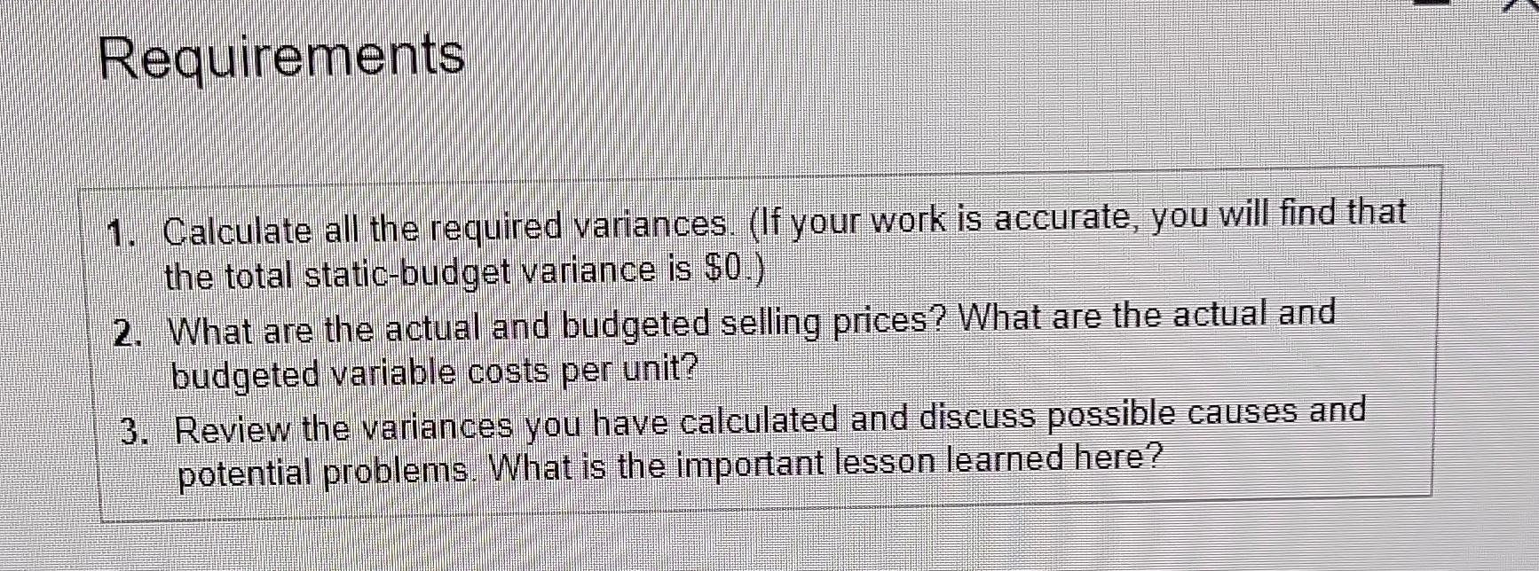 Solved The Sodus Company produces engine parts for car