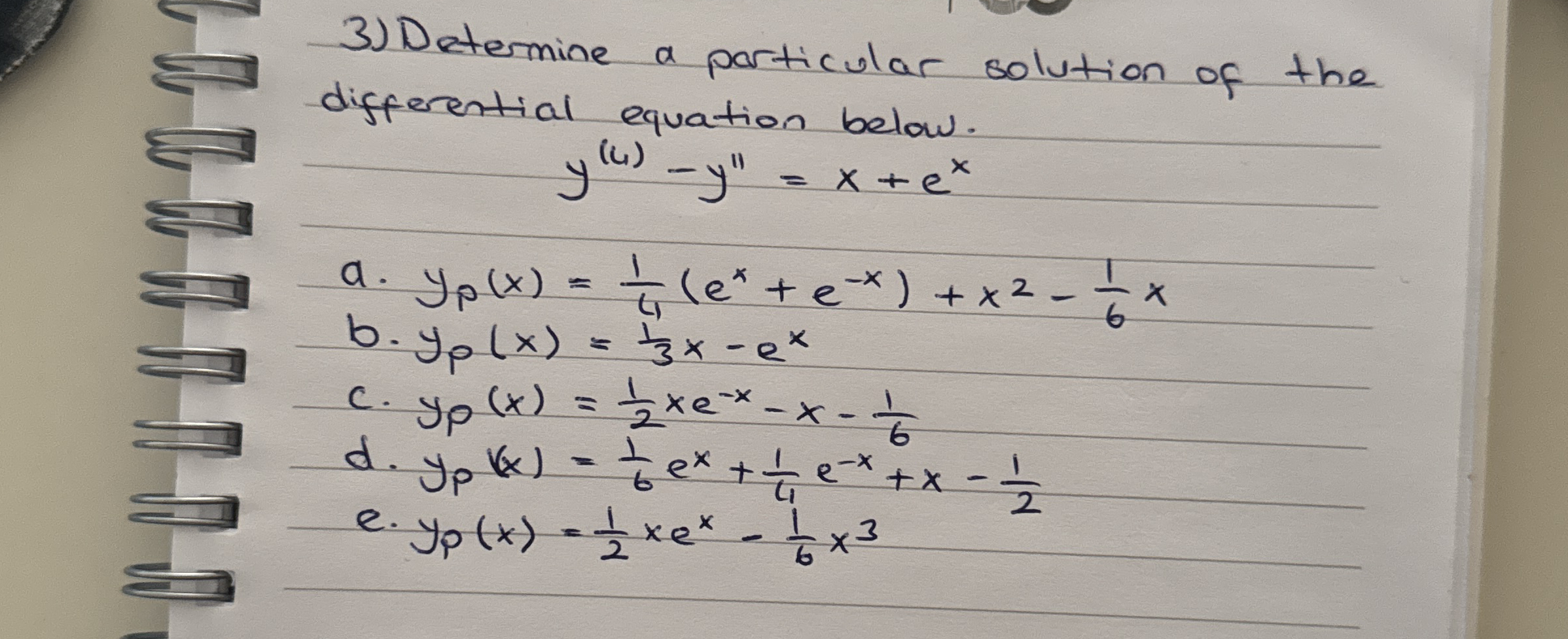 Determine a particular solution of the differential | Chegg.com
