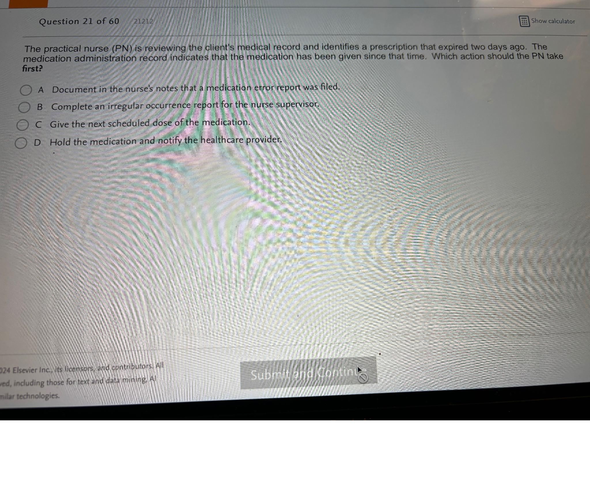 Solved Question 21 ﻿of 60The Practical Nurse (PN) ﻿is | Chegg.com