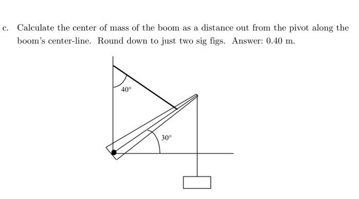 Solved 12. A Model Crane Boom Is Shown Below. A Pin (black | Chegg.com