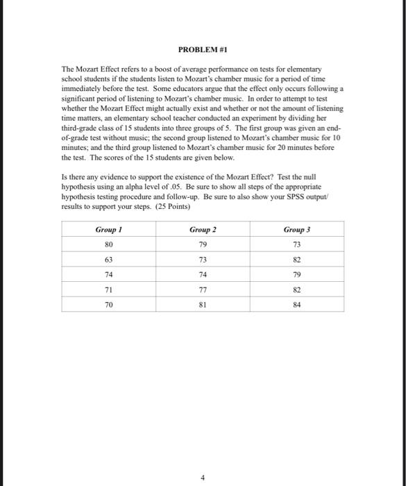 Solved spss packet problem 1please upload a photo copy of | Chegg.com