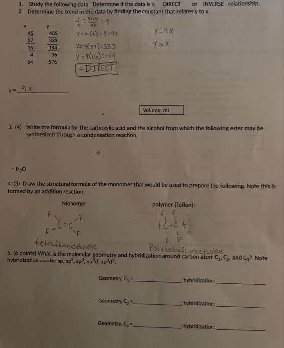 Solved could you please explain how to answer #3 and #5? | Chegg.com