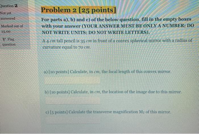 Solved Question 1 Not yet answered Problem 1(40 points] | Chegg.com
