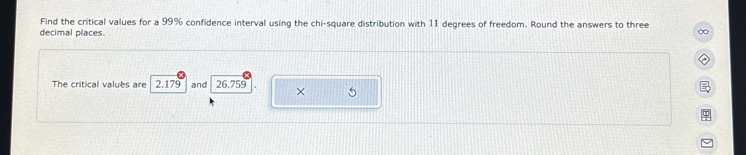 Solved Find the critical values for a 99% ﻿confidence | Chegg.com