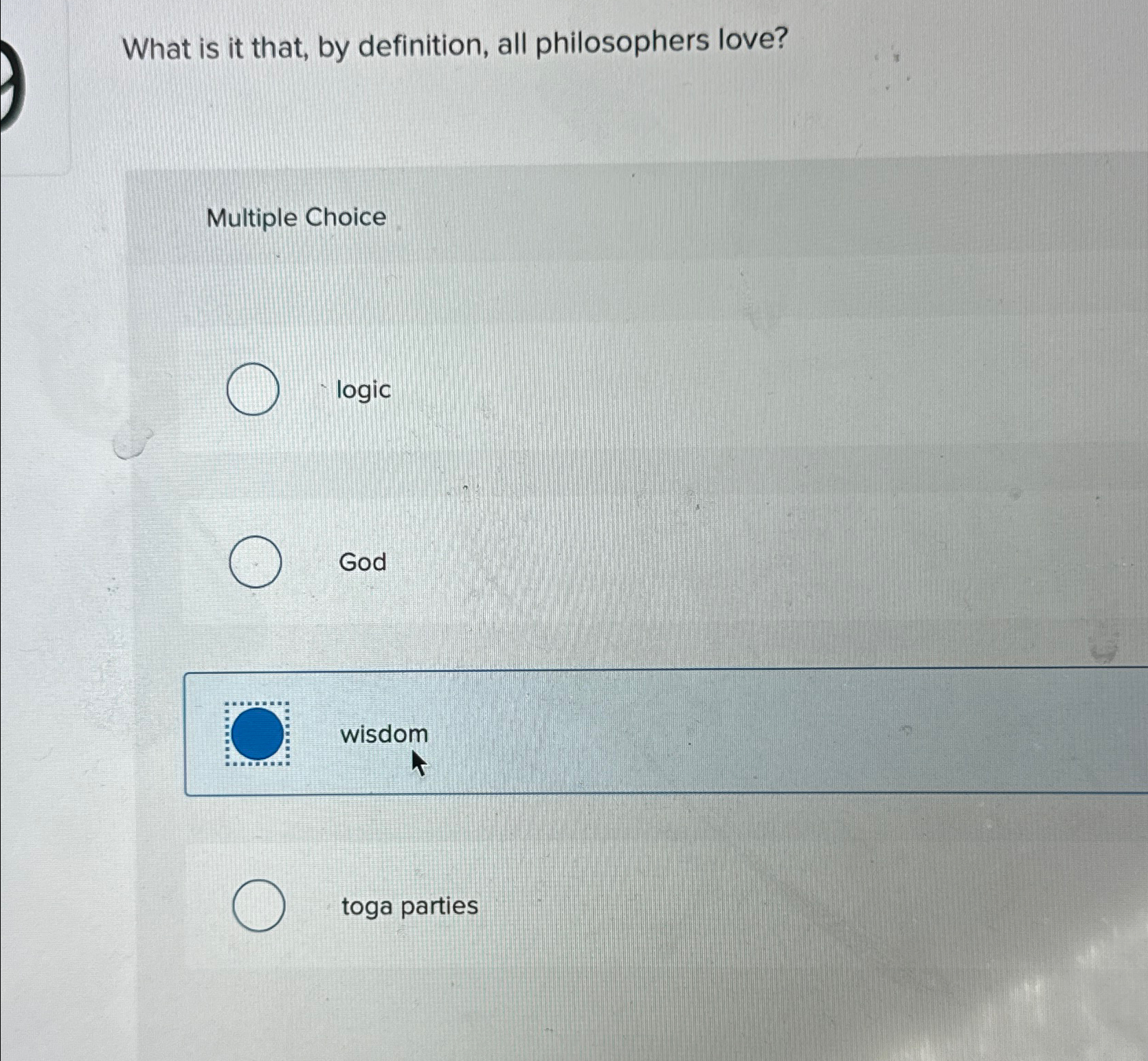 Solved What Is It That, By Definition, All Philosophers | Chegg.com