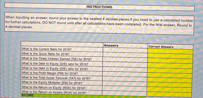 Solved When inputting an answer, round your answer to the | Chegg.com