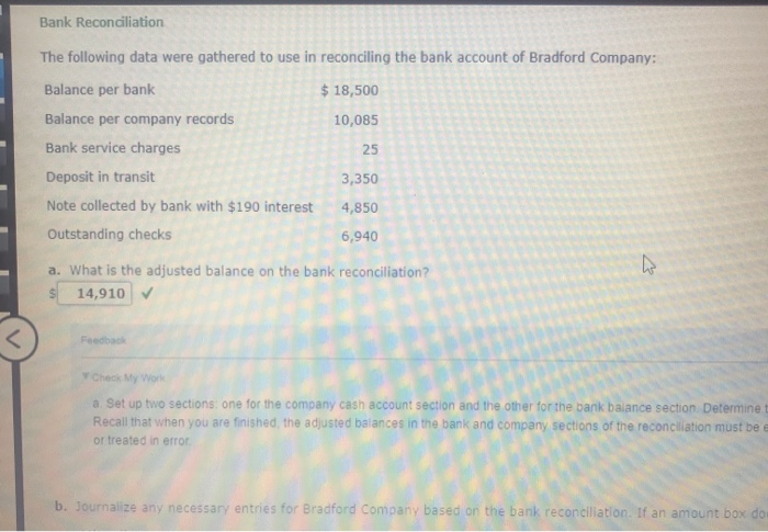 solved-bank-reconciliation-the-following-data-were-gathered-chegg