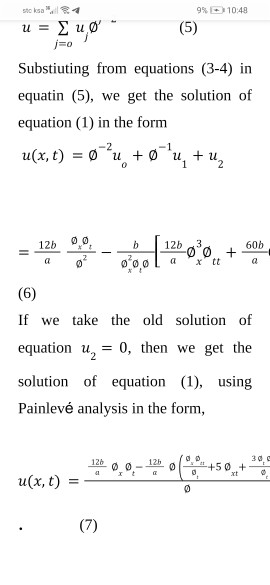 The Fisher equation Ut – vuxx – u + u2 = 0 Ryny | Chegg.com
