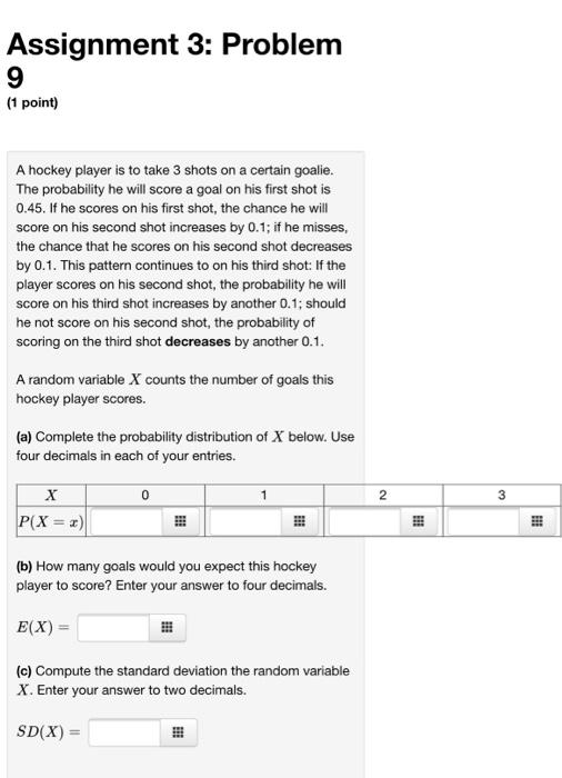 Solved Assignment 3: Problem 8 (1 point) A customs agent | Chegg.com