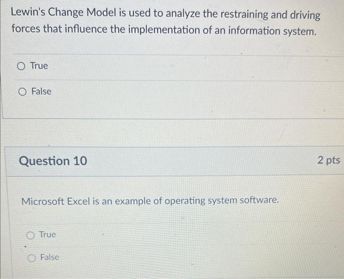 Solved Lewin's Change Model is used to analyze the | Chegg.com