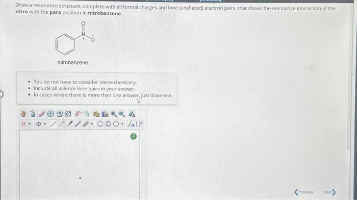 Solved Draw A Resonance Structure Complete With All Formal Chegg Com