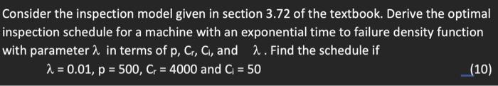 Consider the inspection model given in section 3.72 | Chegg.com