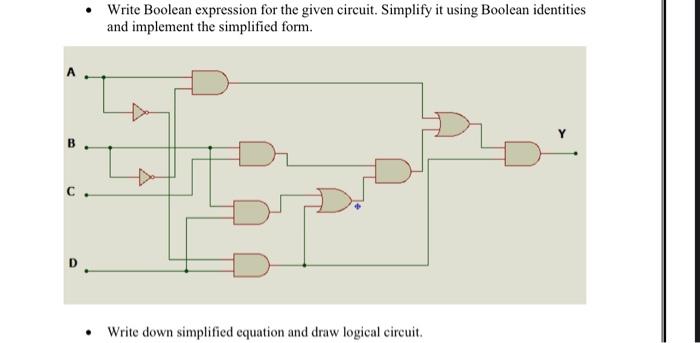 Solved - Write Boolean expression for the given circuit. | Chegg.com