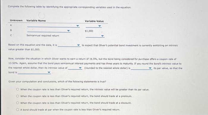 Solved The process of bond valuation is based on the | Chegg.com