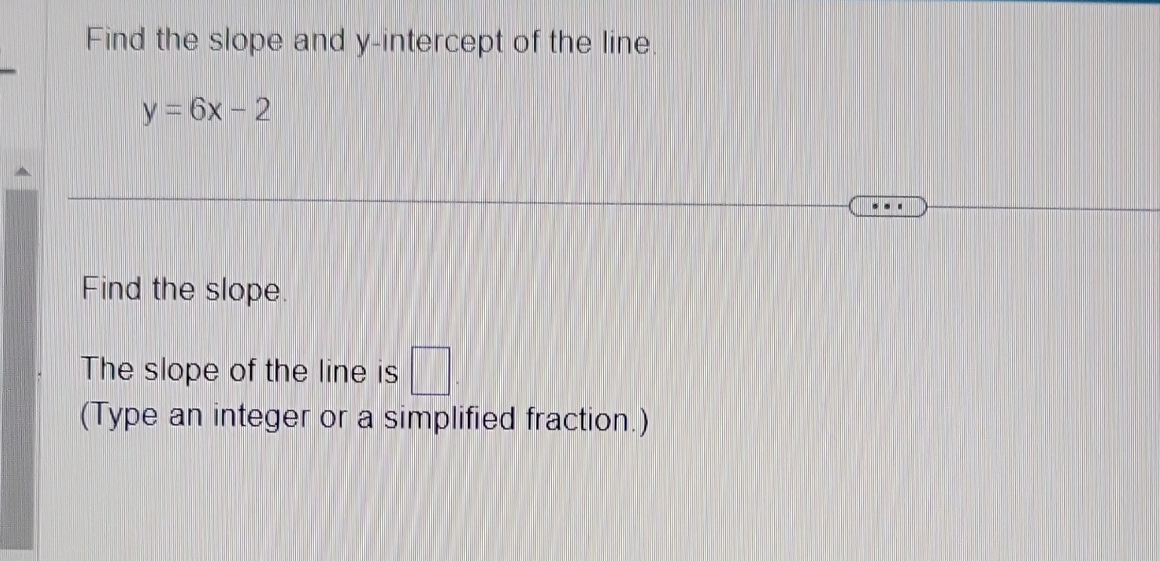 find the slope of the line y 2 9x 6 13