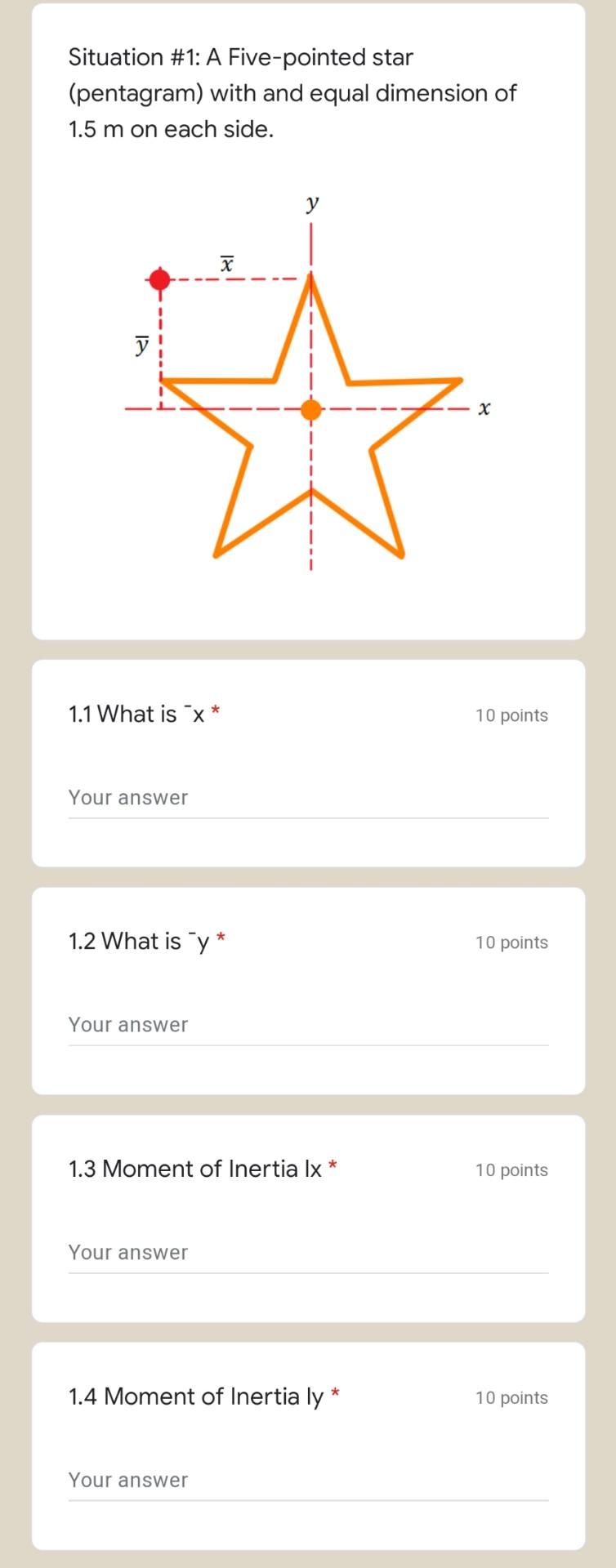 Situation 1 A Five Pointed Star Pentagram With Chegg Com