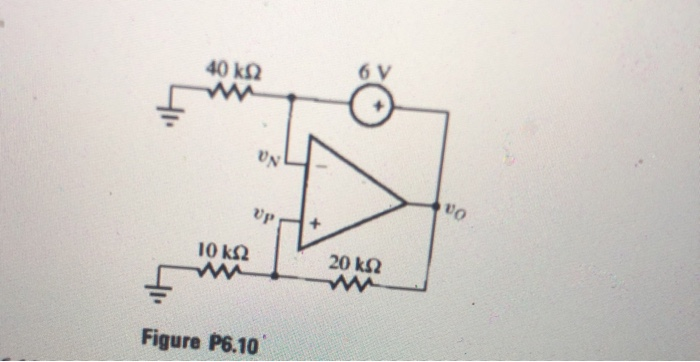 Solved 6.3 Ideal Op Amp Circuit Analysis 6.10 Find un, up, | Chegg.com