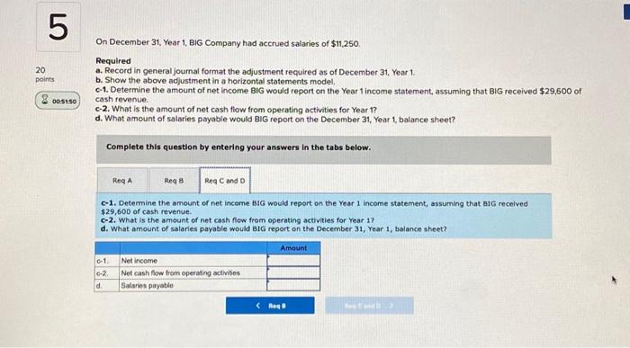 Solved B. Show The Above Adjustment In A Horizontal | Chegg.com