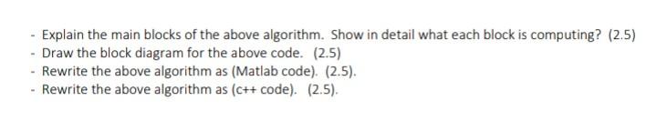 Solved (10 MARKS For the following algorithm ( a python | Chegg.com