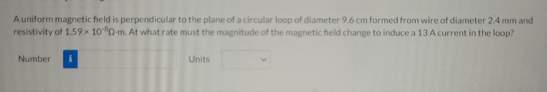 Solved A uniform magnetic field is perpendicular to the | Chegg.com