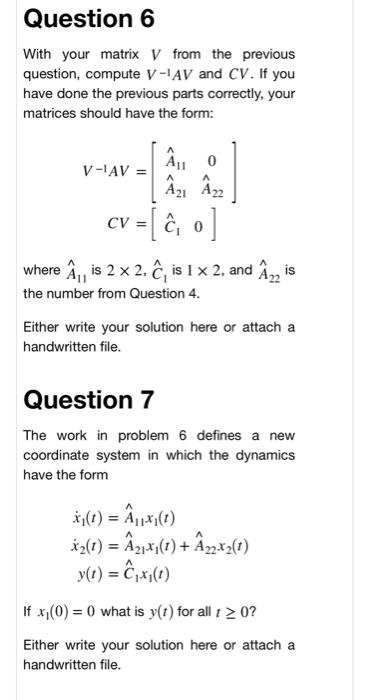 Solved Question 1 Determine if the following system is | Chegg.com