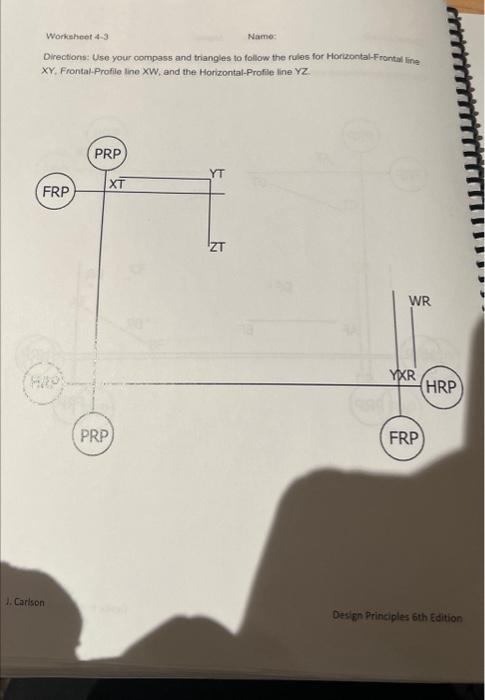 Worksheet 4-3 Namo: Directions: Use your compass and | Chegg.com