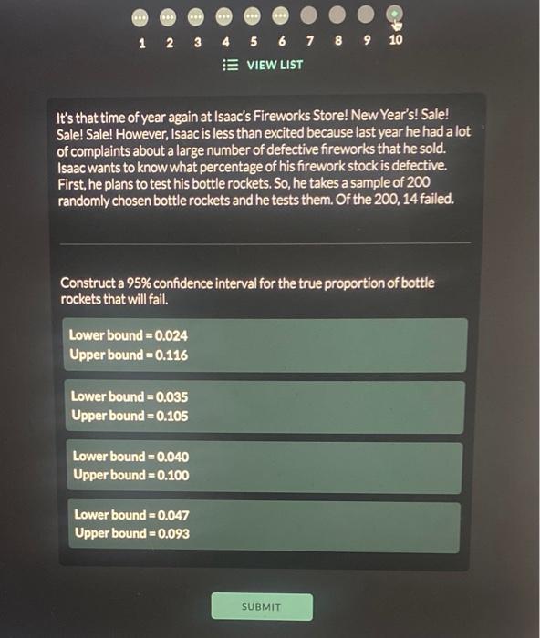 Solved e 8 1 2 3 4 5 6 7 8 9 10 VIEW LIST In 2018, there | Chegg.com