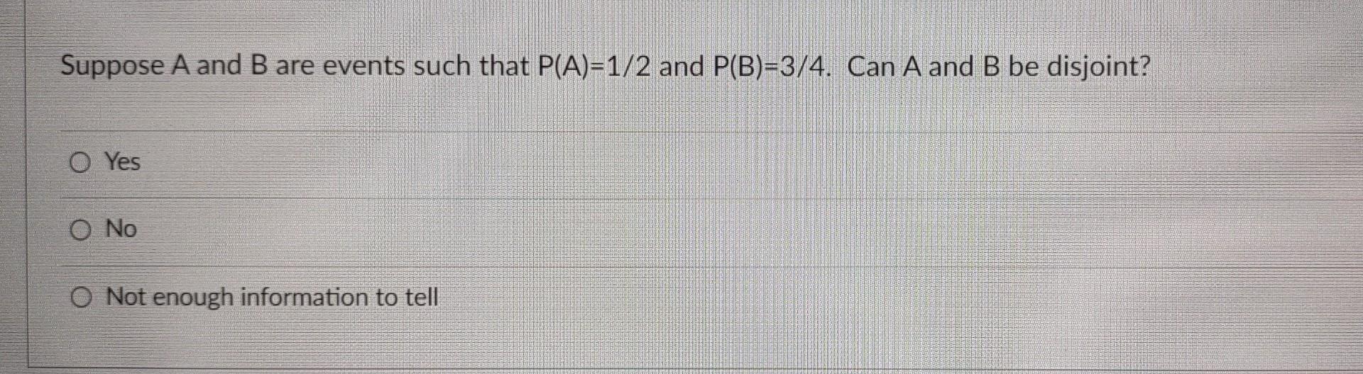 Solved Suppose A And B Are Events Such That P(A)=1/2 And | Chegg.com