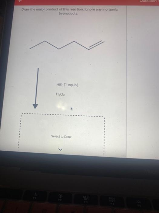 Draw the major product of this reaction. Ignore any inorganic byproducts.