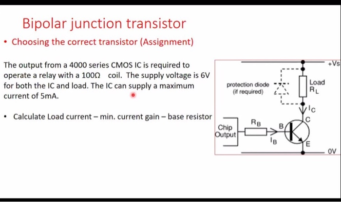 Solved Bipolar junction transistor • Choosing the correct | Chegg.com