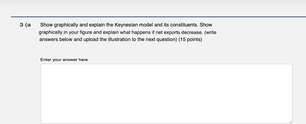 Solved 3 (a Show graphically and explain the Keynesian model | Chegg.com