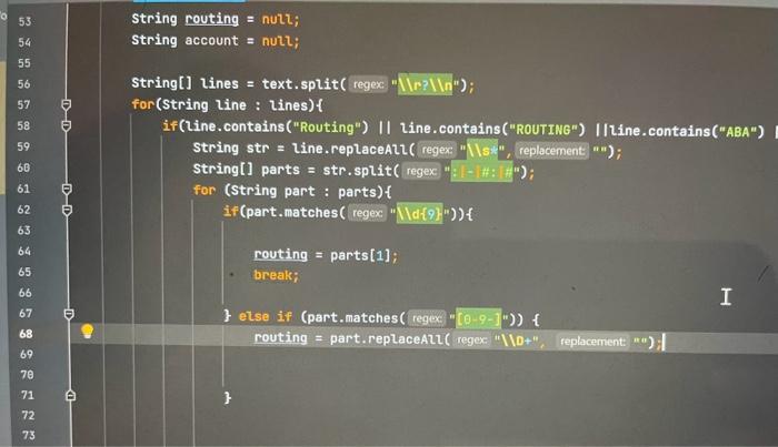 Solved i need help from line 61 to 71 in the picture.i am | Chegg.com