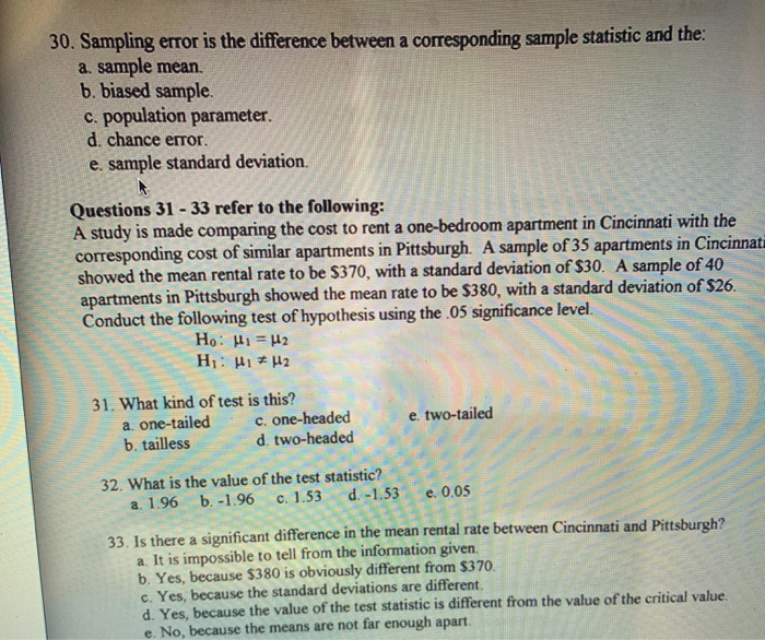 solved-30-sampling-error-is-the-difference-between-a-chegg