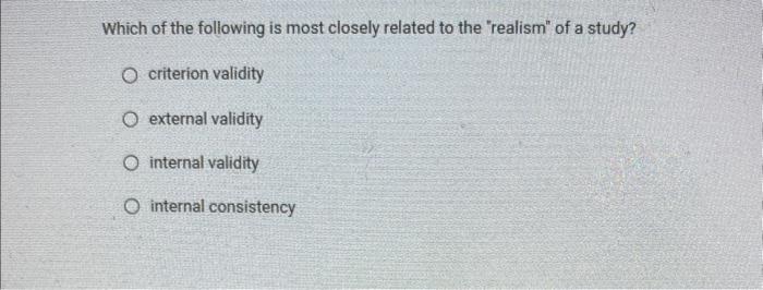 Solved Which of the following is most closely related to the | Chegg.com