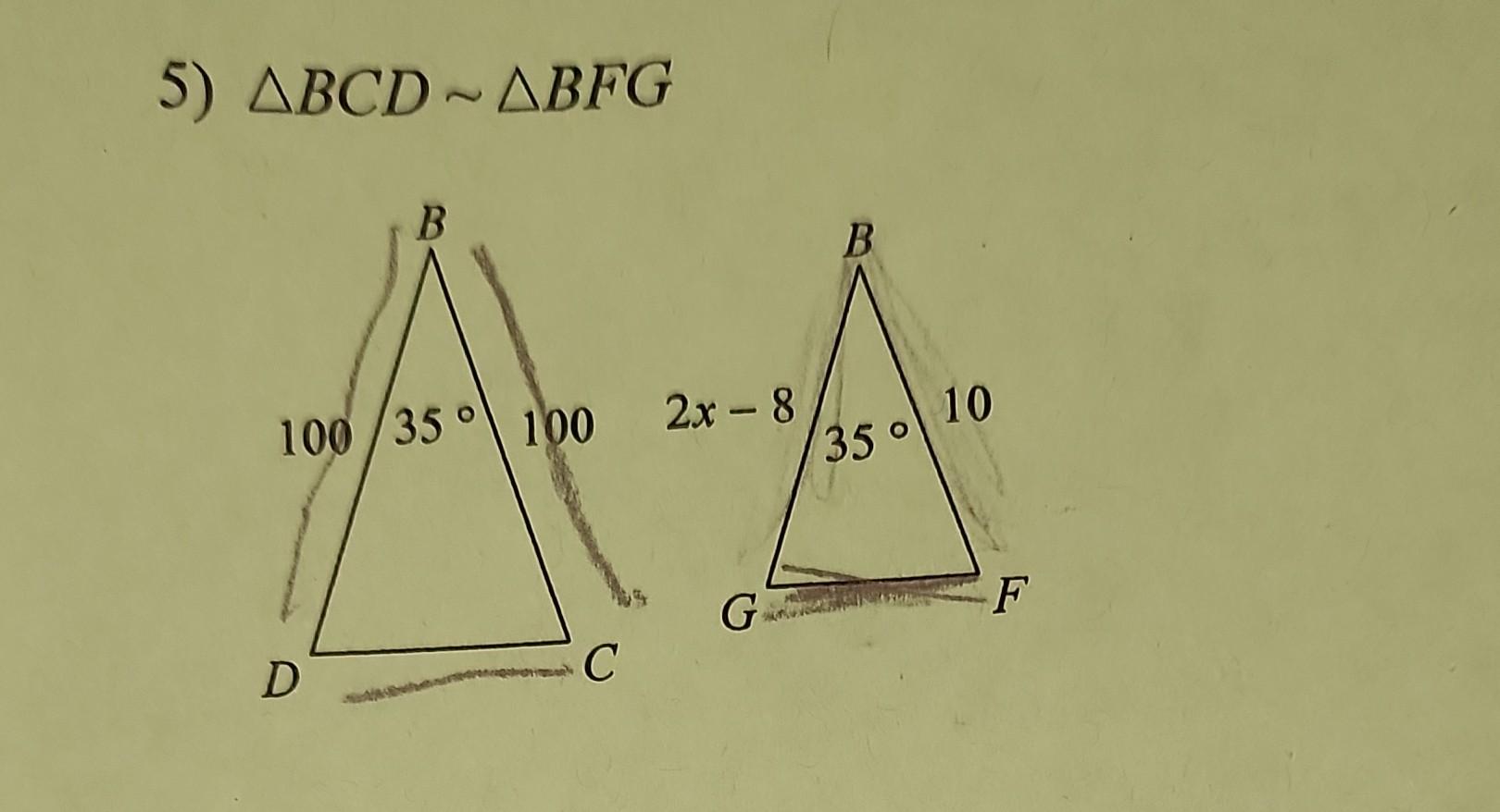 Solved BCD∼ BFG | Chegg.com