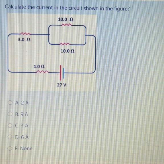 Solved Calculate the current in the circuit shown in the | Chegg.com